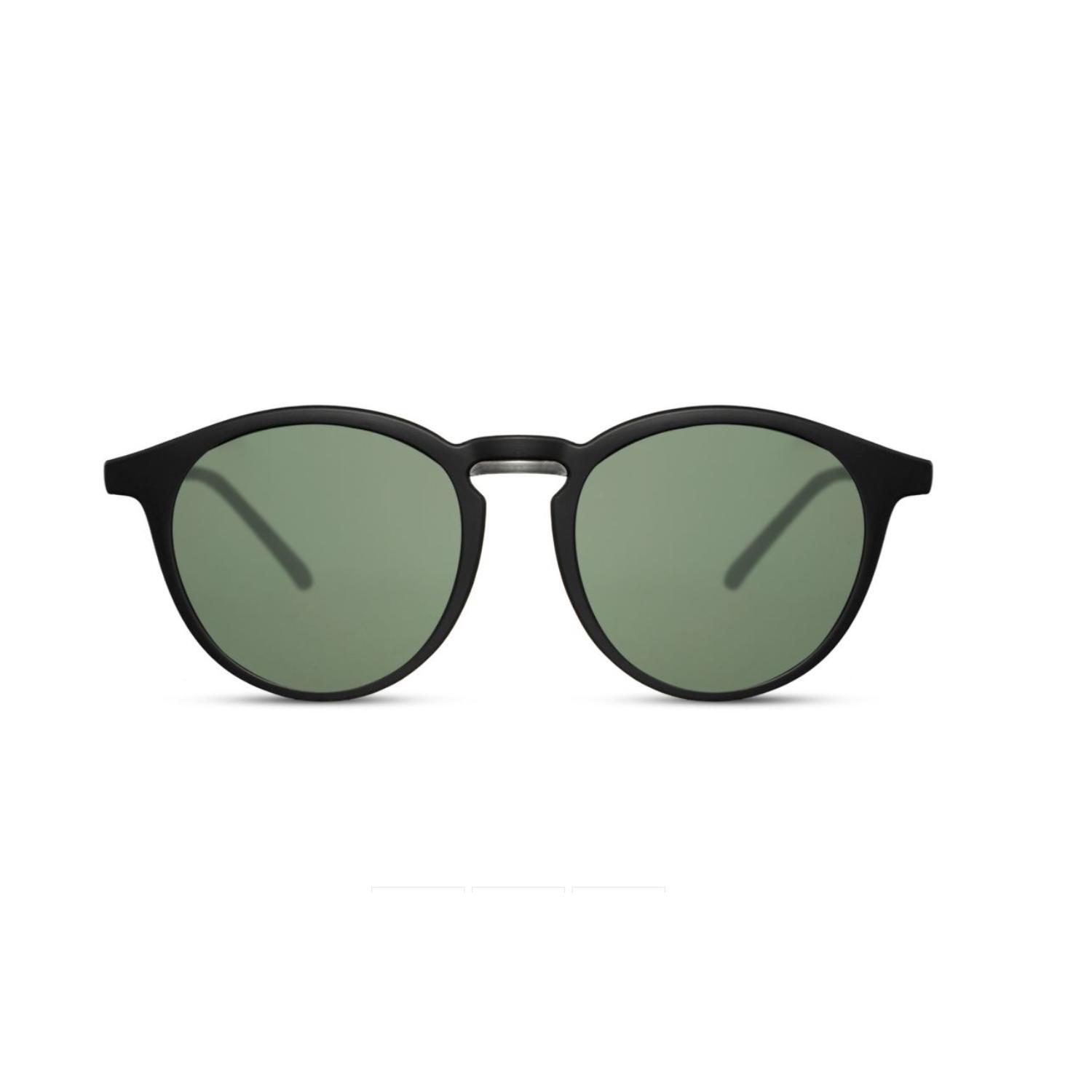 Meridian Round Unisex Sunglasses - Matte Black