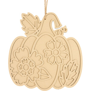 Paint Your Own Flower Design Hanging Pumpkin
