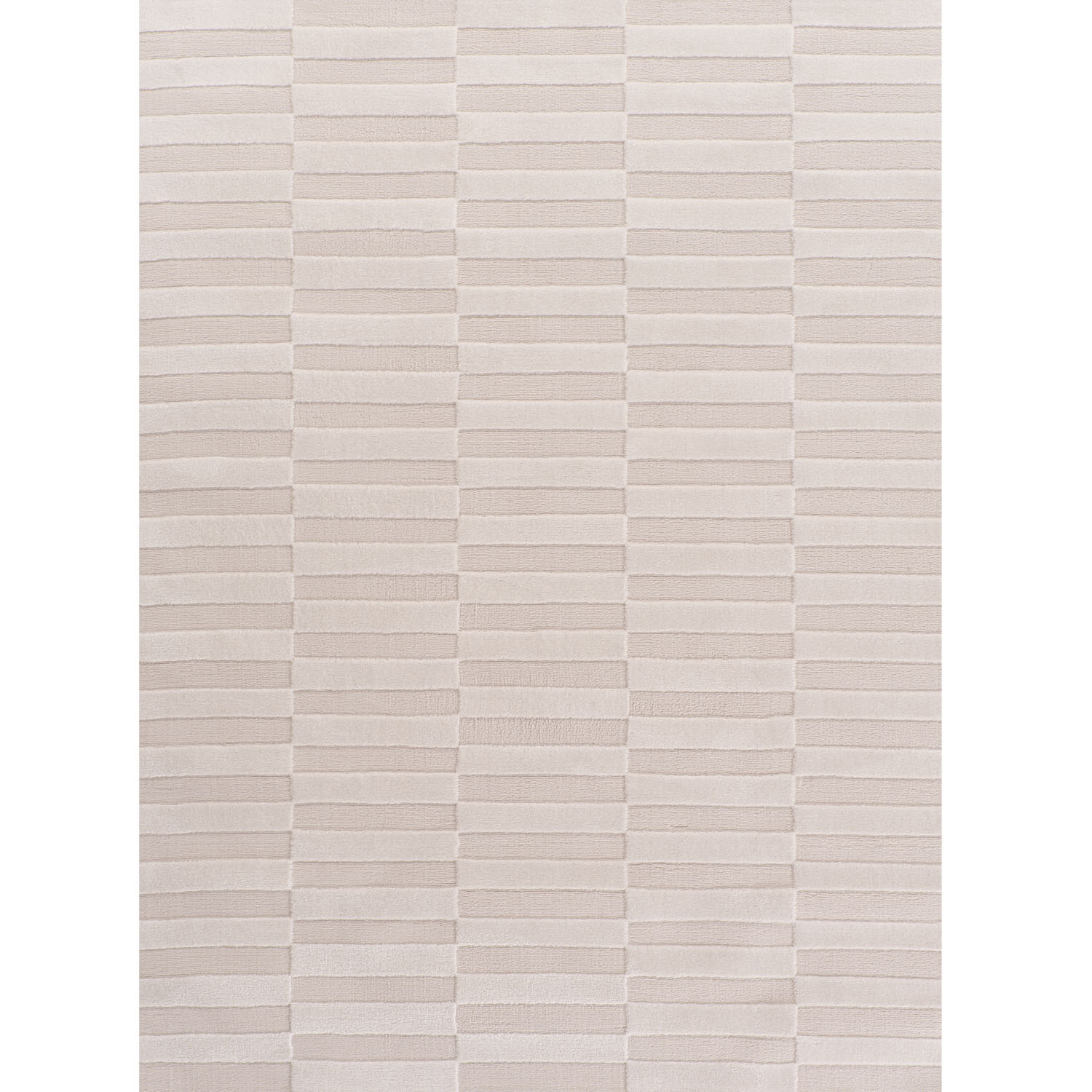 The Rugs Unisex Ivory Loft Striped Living Room Area Rug & Runners Soft Pile In | : 120 Cm X 170 Cm - Image 3