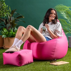 Gaming Recliner Indoor and Outdoor Bean Bag with Footstool