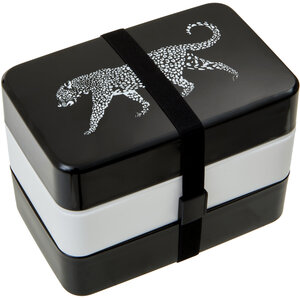Grub Tub Leopard Lunch Box With Cutlery
