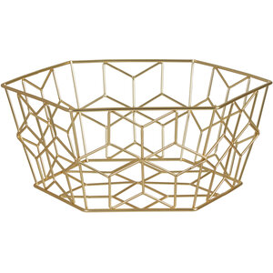Vertex Contour Matte Gold Fruit Basket