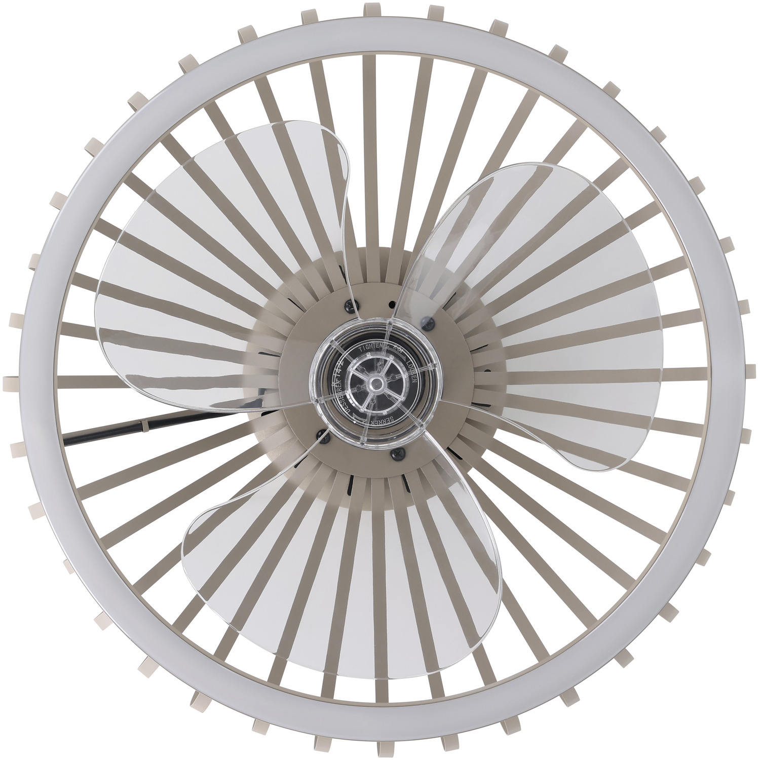 Eglo Mogano Steel Ceiling Light With Fan Sandy - Beige
