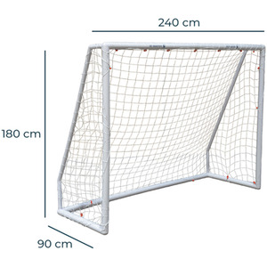 Heavy Duty Football Goal 6x4ft or 8x6ft Outdoor Garden Soccer Practice Net