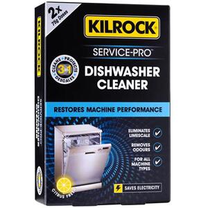 Kilrock Service-Pro Dishwasher Descaler & Cleaner 75G (Pack Of 2)