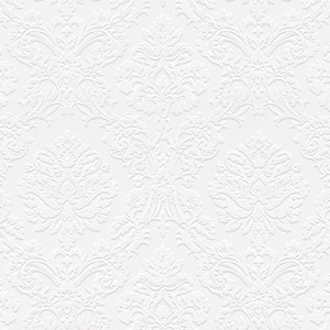 Elegant Damask Paintable Wallpaper
