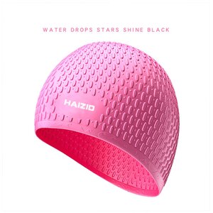 Silicone Swimming Pool Swim Cap for Men and Women Pink Unisex