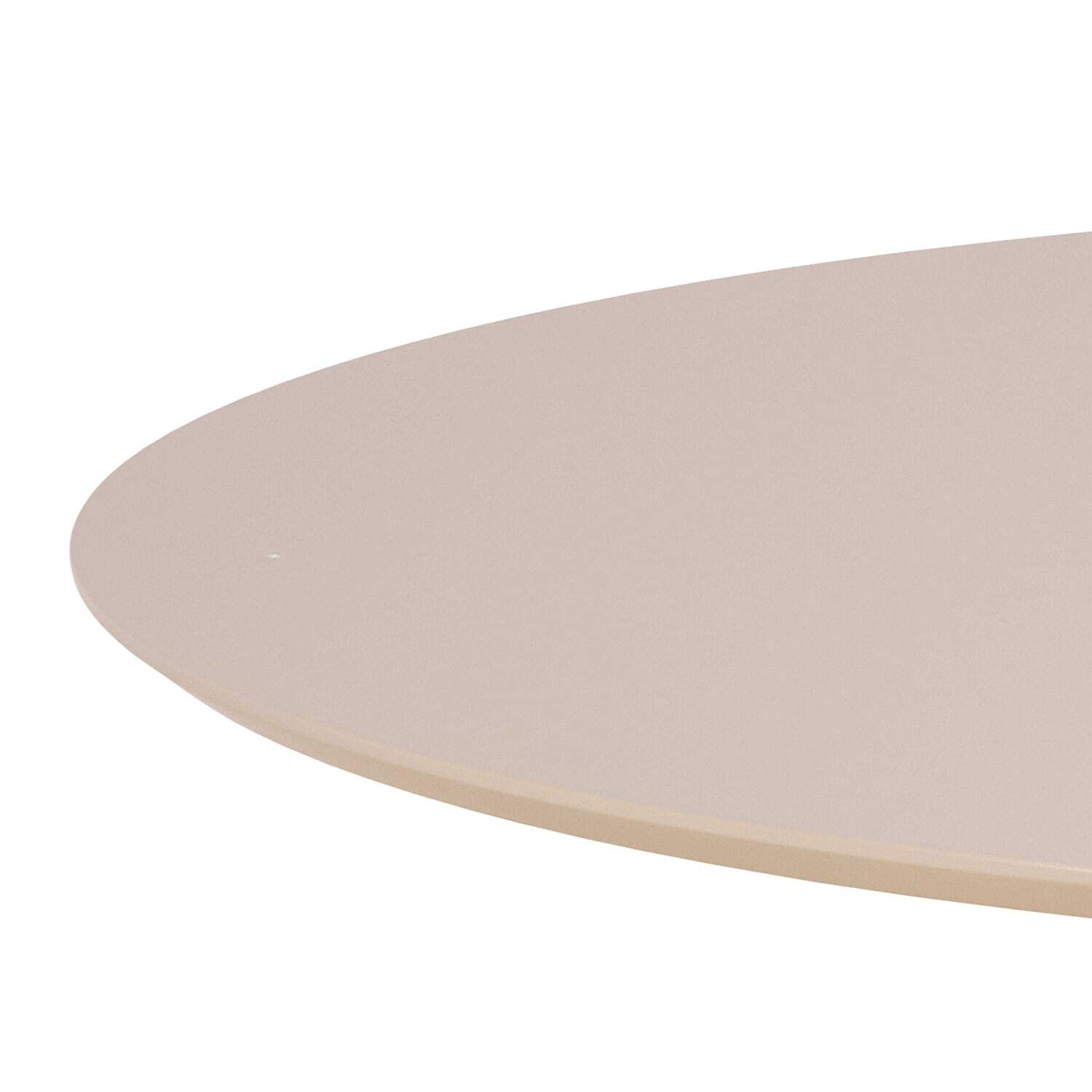 Ars Cream Round Dining Table with Trumpet Base