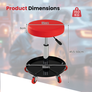 Height Adjustable Mechanic Stool