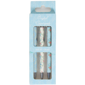 Pack of 3 English Countryside Pens