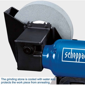 Scheppach BG200W Wet & Dry Bench Grinder - 250W Induction Motor, 200mm Wet Stone