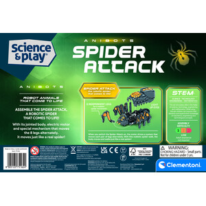 Spider Robot STEM Toy Build Your Own Walking Robot With LED Eyes