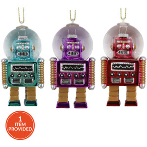 Snow Globe Robot Hanging Decoration