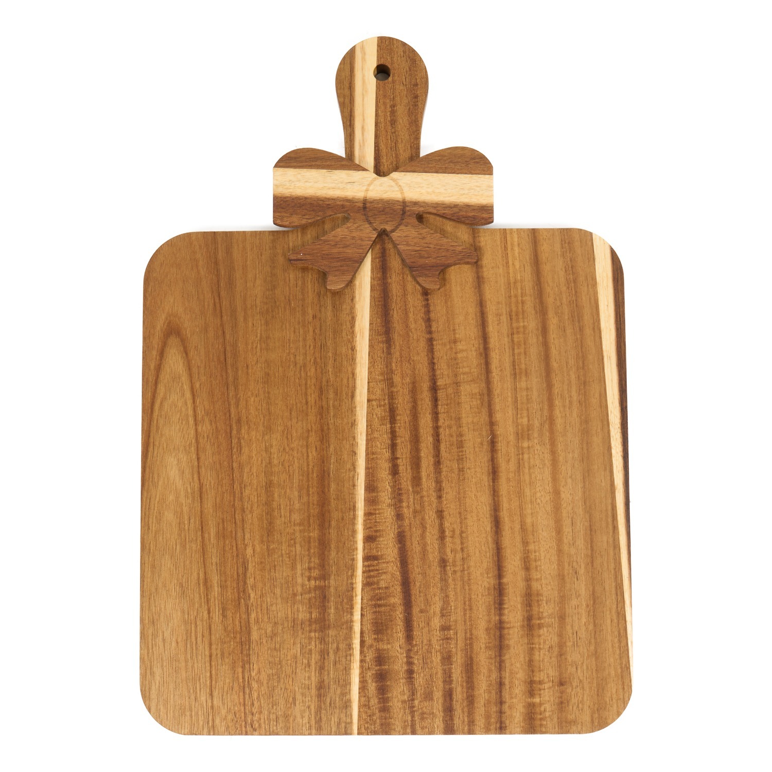 Image of Bow Wooden Tray - Brown