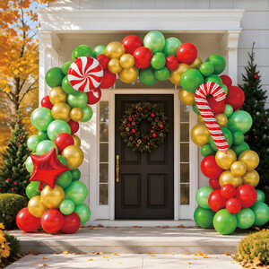 Christmas Candy Cane Balloon Arch Kit