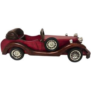 Crimson Model Classic Wooden Car Ideal Gift