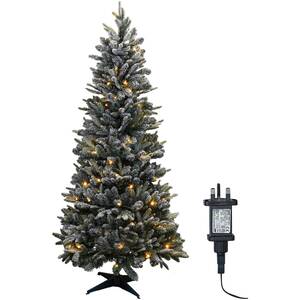 Pegdev Rapid Pop Up Frosted Pine Tree 100 Warm LEDs 1.8m