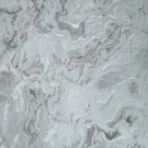 I Love Wallpaper Nakura Wallpaper in Grey with Silver Metallic