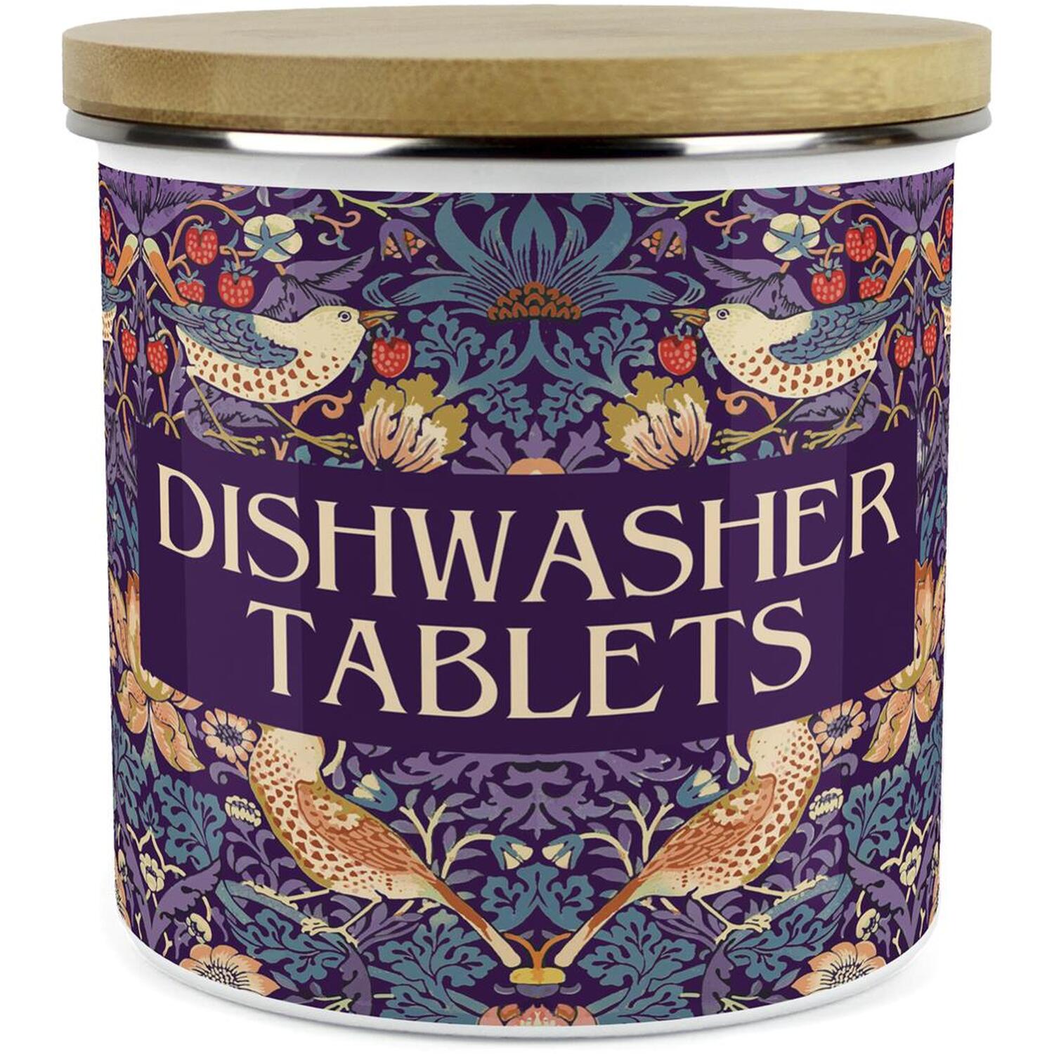 Purely Home Purple Strawberry Thief Large Kitchen Storage Canister - Purple / No