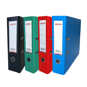 Pack of 4 A4 Lever Arch Files Paperbacked ¿ 70mm Spine, 2 Ring Mechanism
