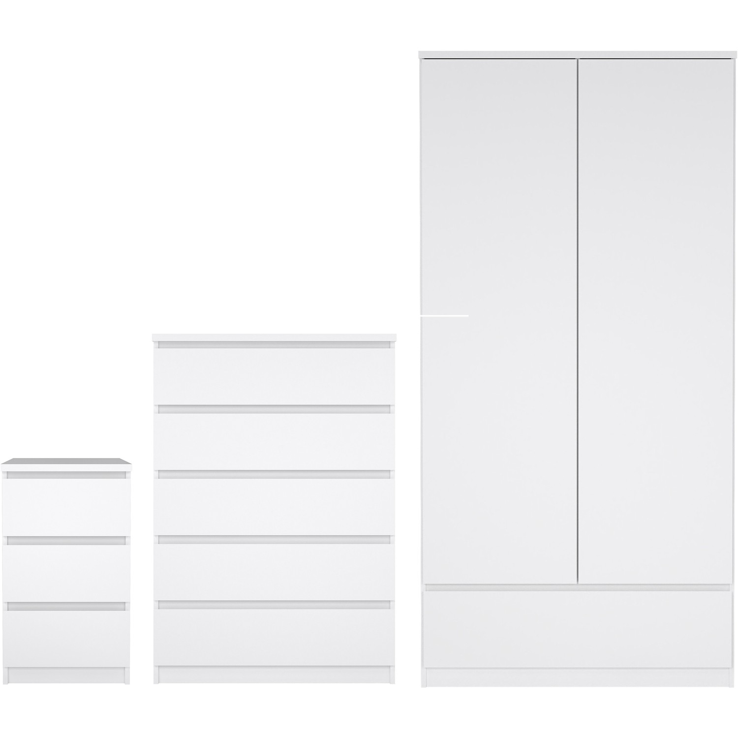 Furniture To Go - Naia Bedroom Furniture Set - 3 Piece - White - Image 2