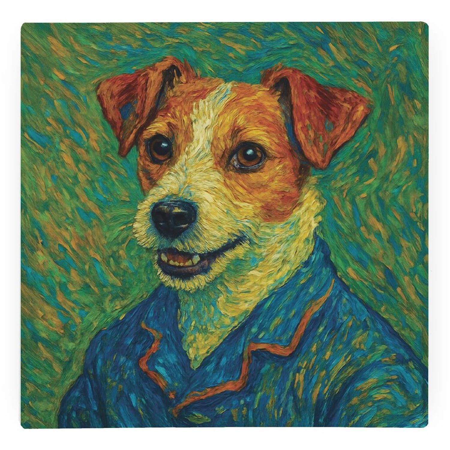 Image of Van Gogh Jack Russell Glass Hot&hellip;