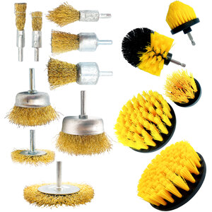 14 Piece Drill Brush Kit for Scrubbing & Rust Removal