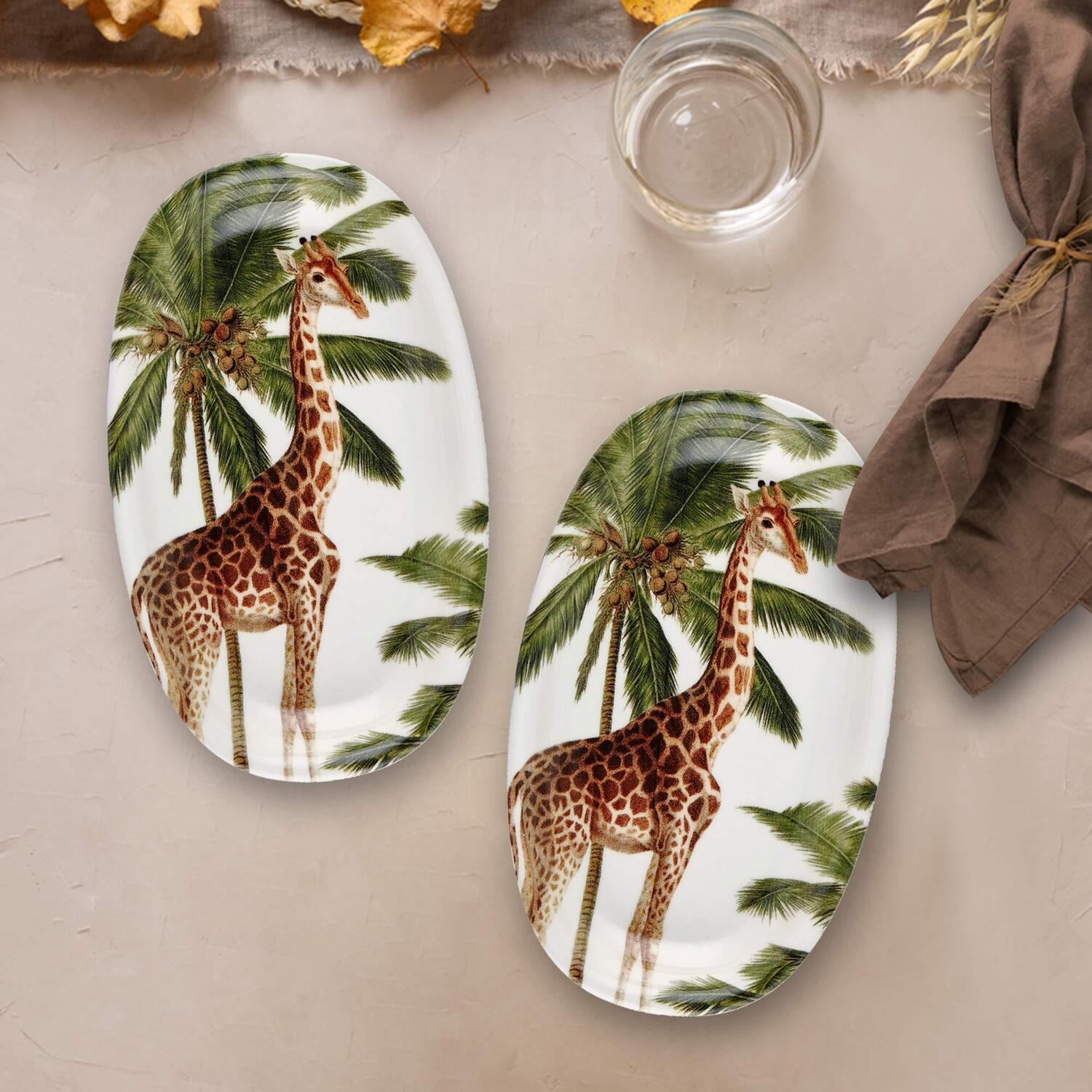 B&Q -  Mon Reve Collection Oval Serving Platters (Set Of 2) - Image 3