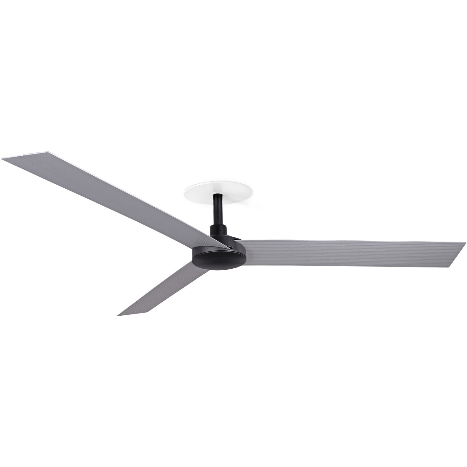 B&Q - Luminosa Cruiser Recessed 160Cm Ceiling Fan Matt BlackAluminium Blades - Image 2