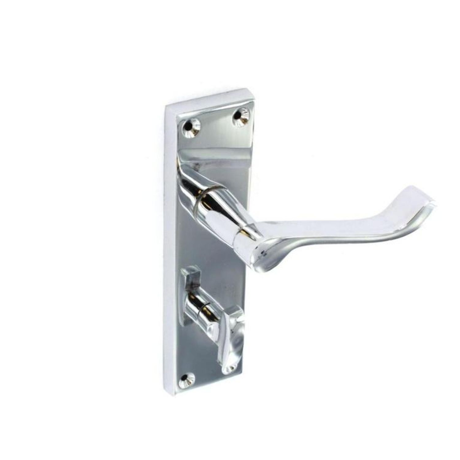 Securit Chrome Scroll Bathroom Handles (1 Pair) - Silver