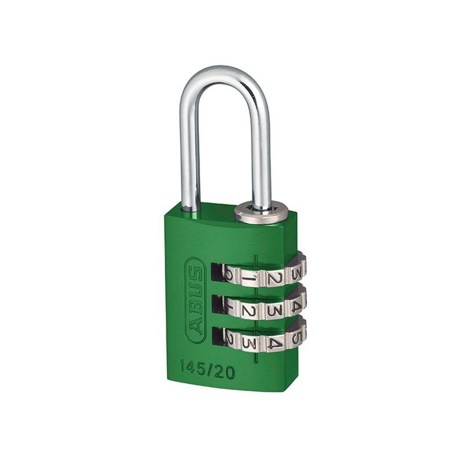 Abus Mechanical 145 Series Aluminium Combination Padlock B - Green