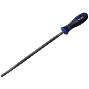 Faithfull Round Second Cut File, Handled A