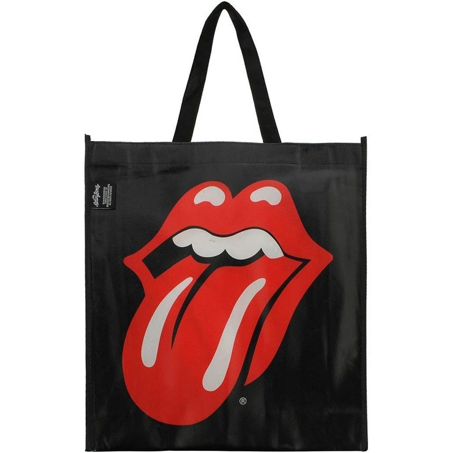 The Rolling Stones Classic Tongue Tote Bag A - Black/Red
