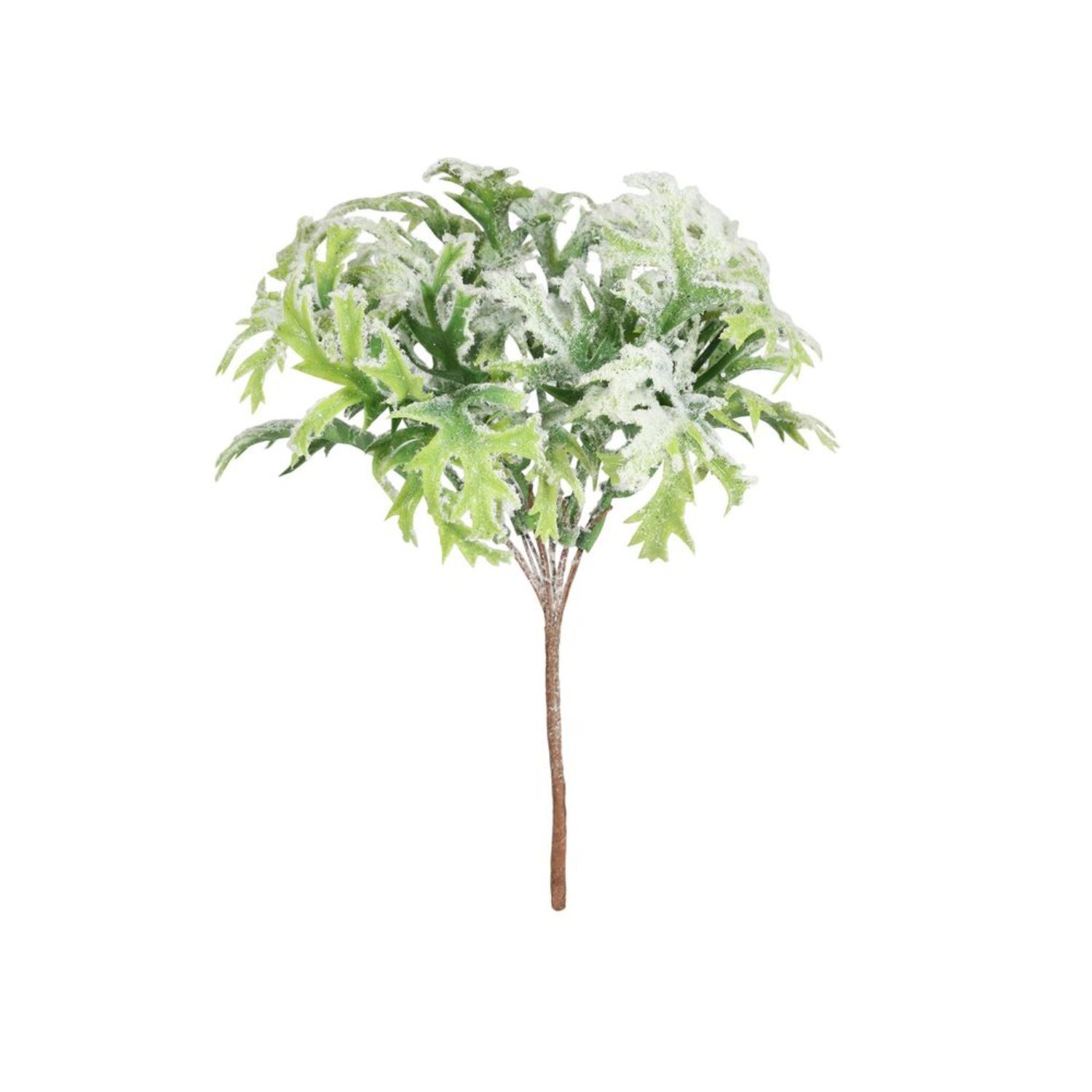  - Snowy Foliage Pick H16Cm 4 PackGreen - Image 3
