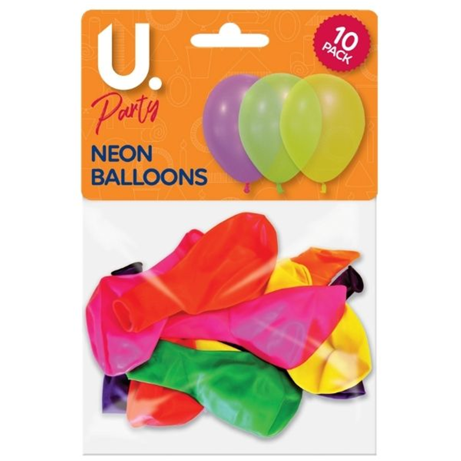 B&Q -  10 Neon Latex Balloons Pack Vibrant Neon Colours 10 Bright Latex Balloons To Energise Any Party Great For Parties For Birthdays - Image 4