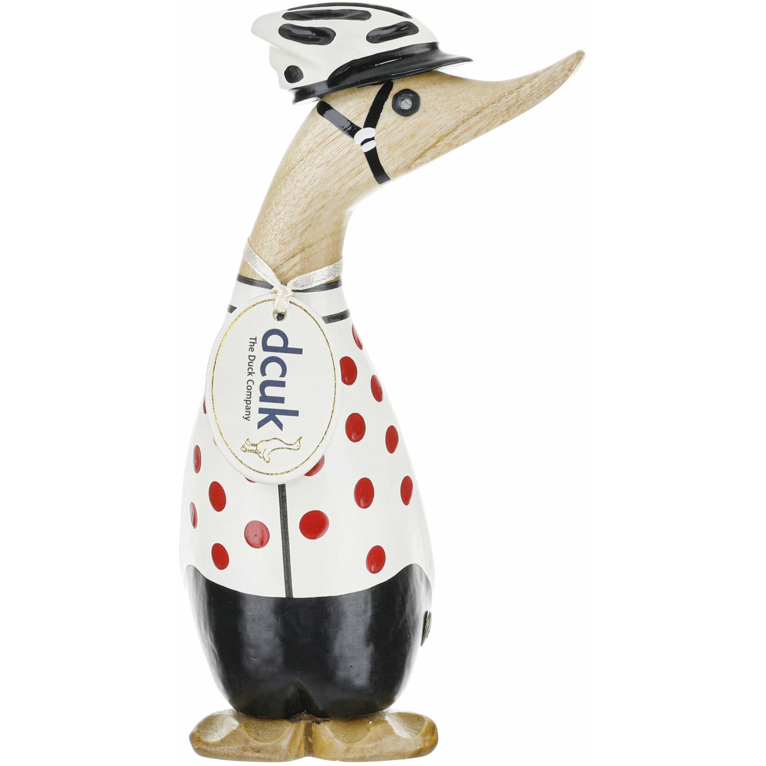 Dcuk Cyclist Natural Wooden Duckling - Spotty