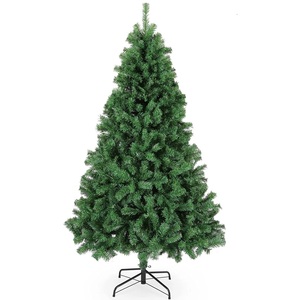 8ft Bushy Artificial Christmas Tree with Stand, 1500 Pine Tips