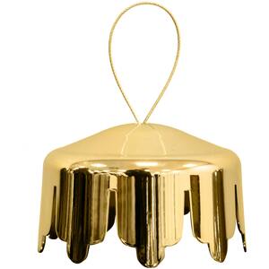 Christmas Tree World Gold Bauble Cap for Inflatable Mirror Ball