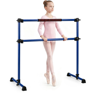 Costway Adjustable Ballet Barre Dance Stretching Support-Purple