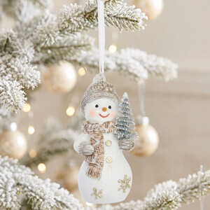 Winter Scandi Hanging Snowman Decoration