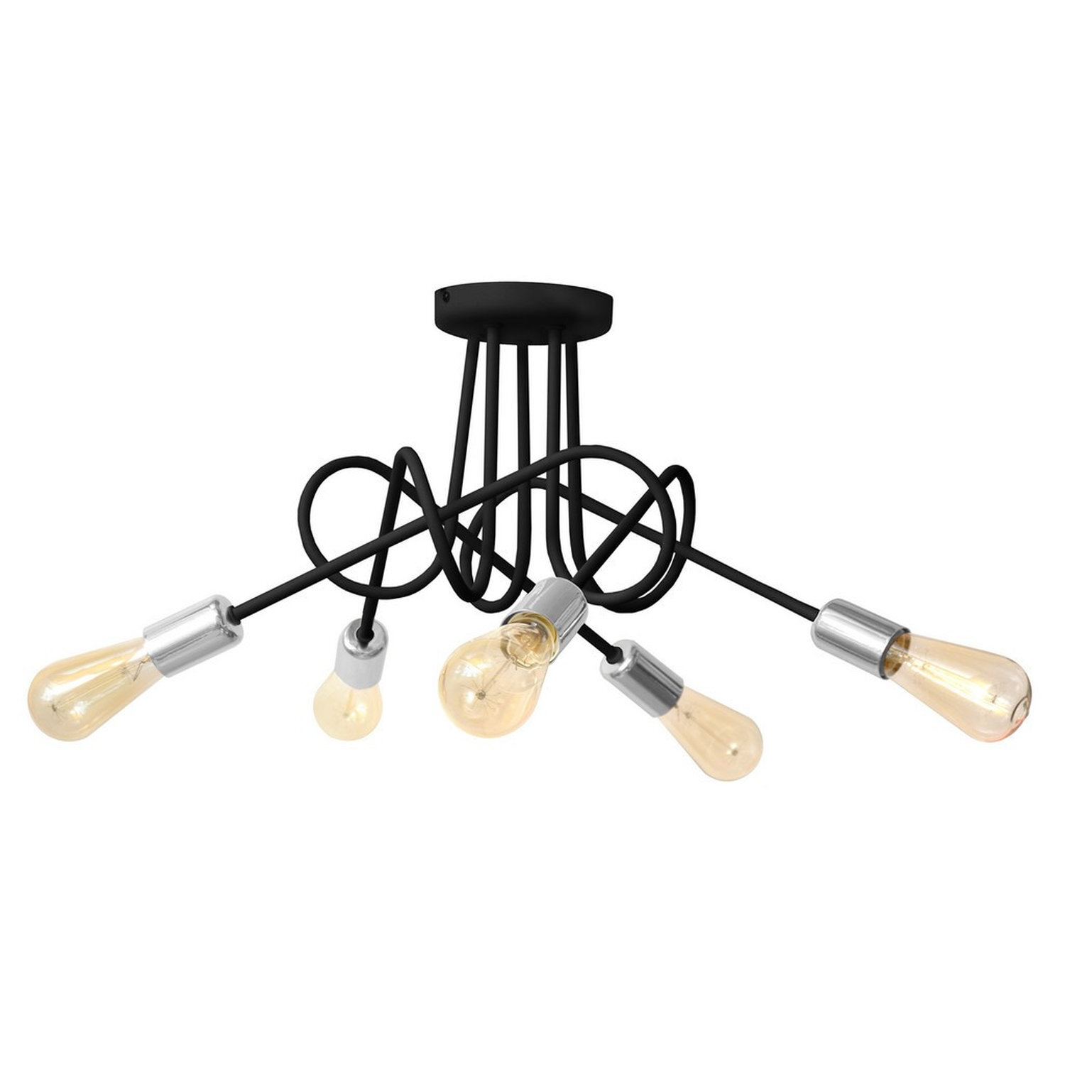 Helam Lighting Oxford Ceiling Light Black