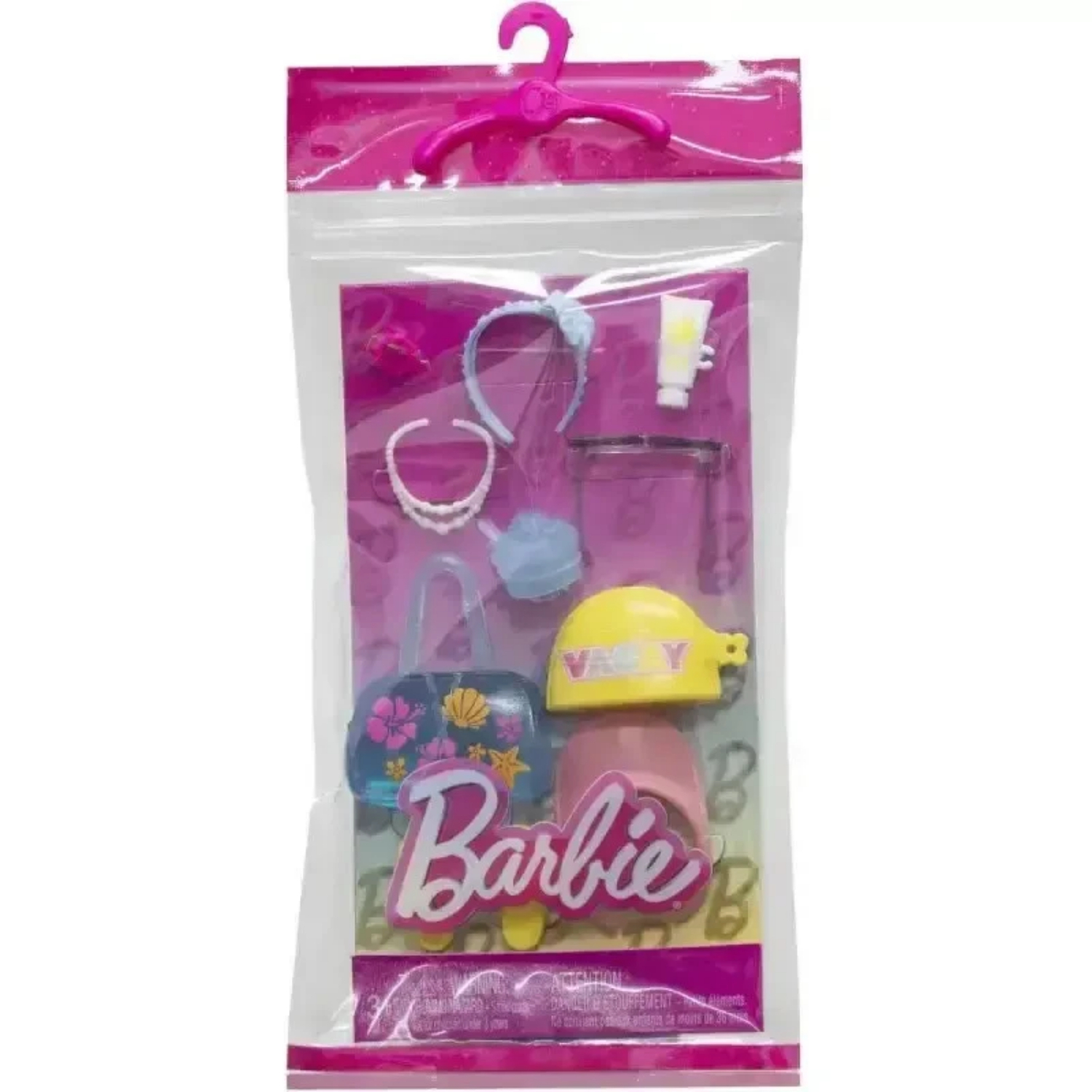 Barbie accessory set - 10 themed pieces