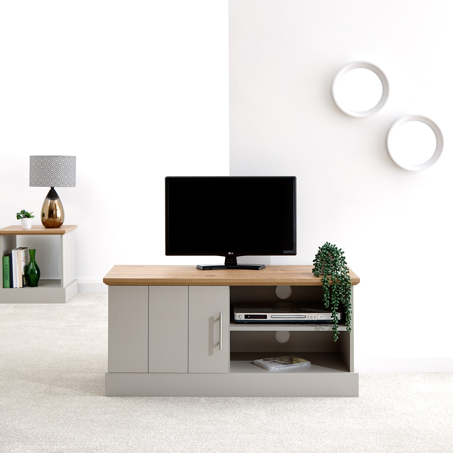 Kendal Small TV Unit - Grey