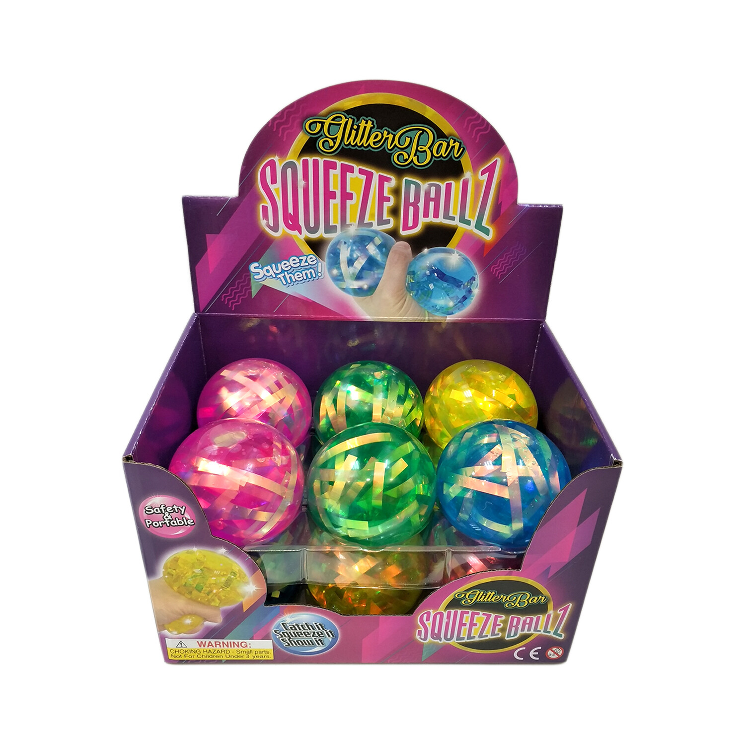 Image of Glitter Bar Squeeze Ballz