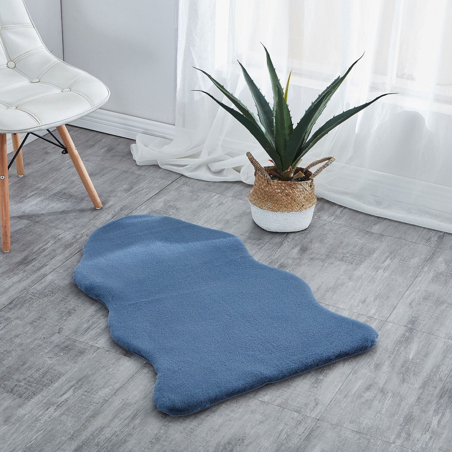 Lux Rabbit Faux Fur Rug