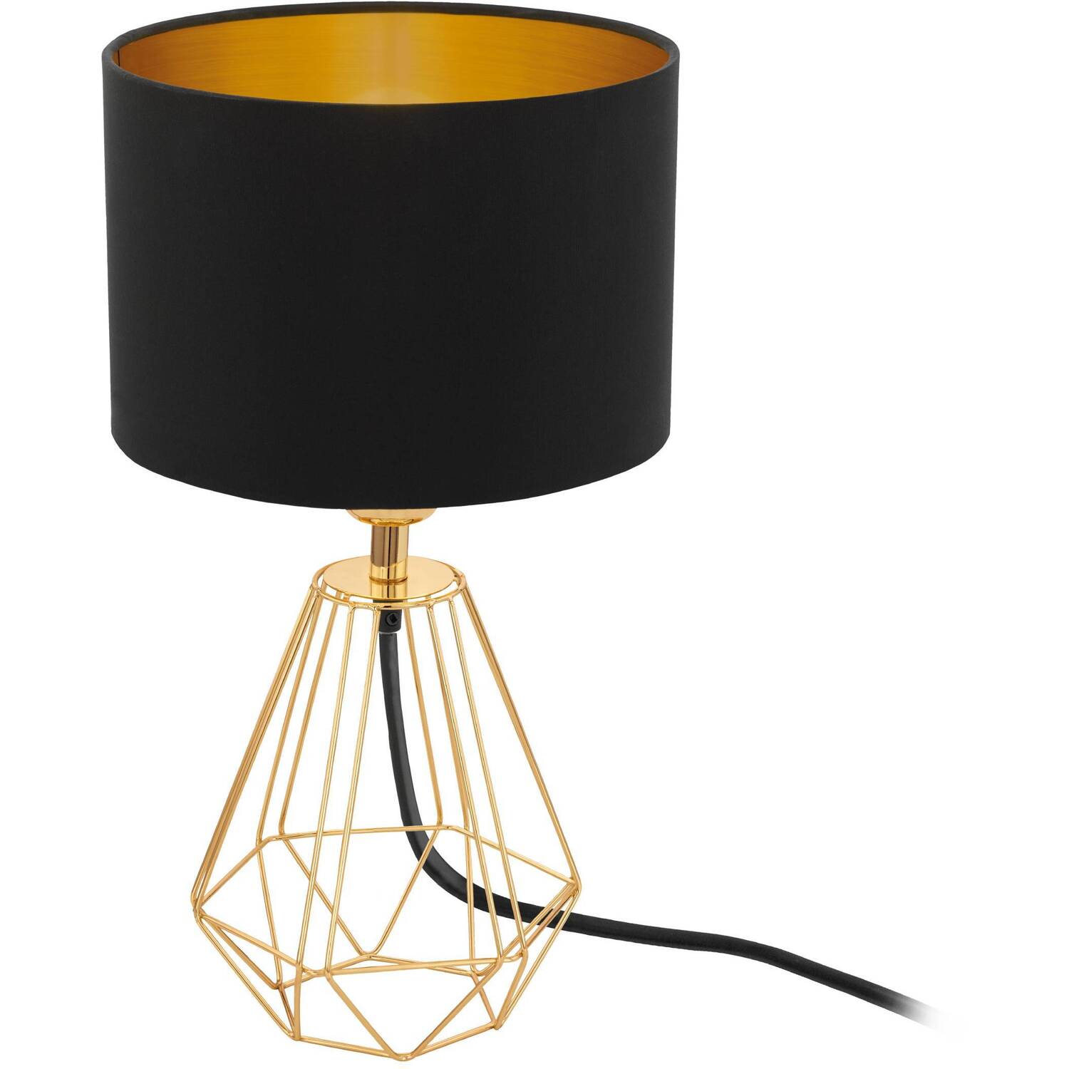 Image of EGLO Carlton 2 BrassBlack Table Lamp&hellip;