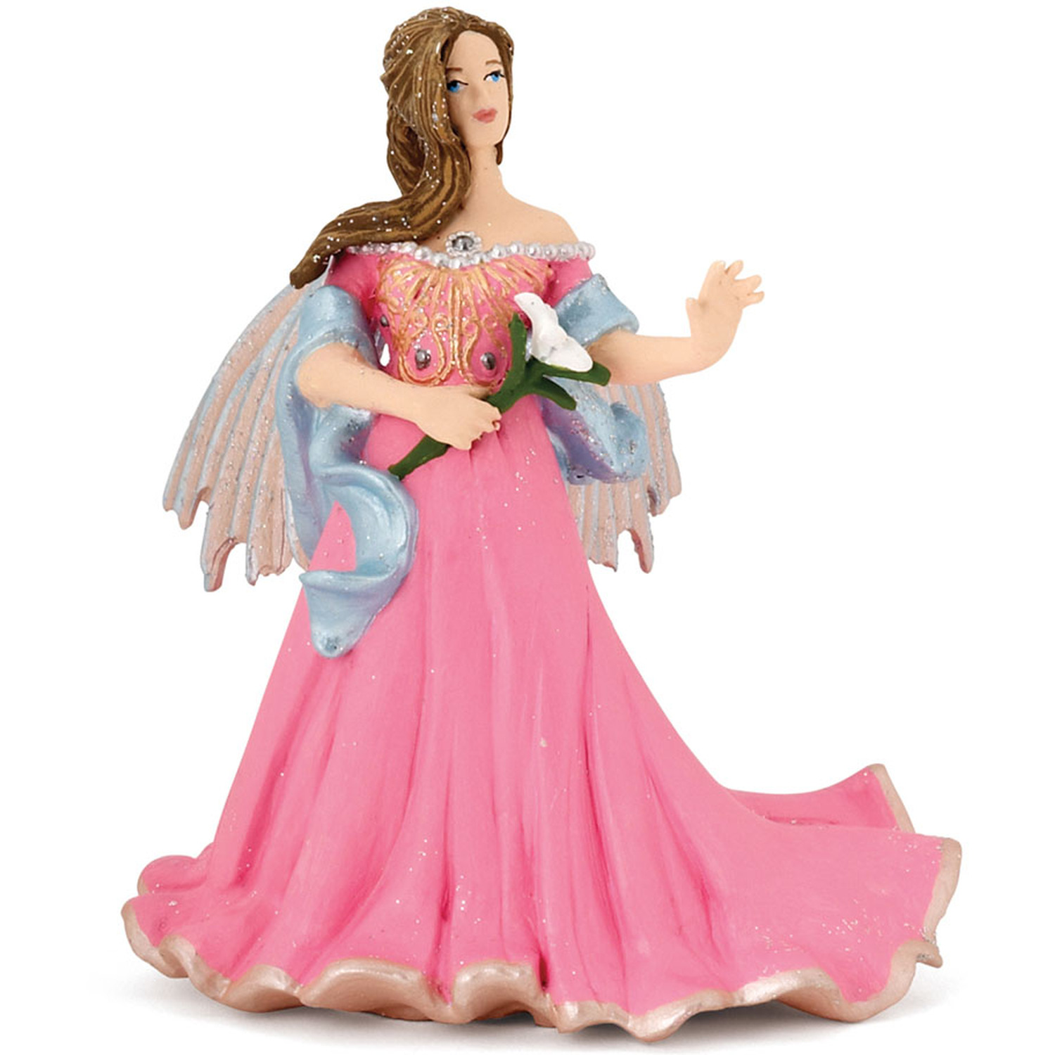 PAPO The Enchanted World Pink Elf with Lily Toy Figure - Black
