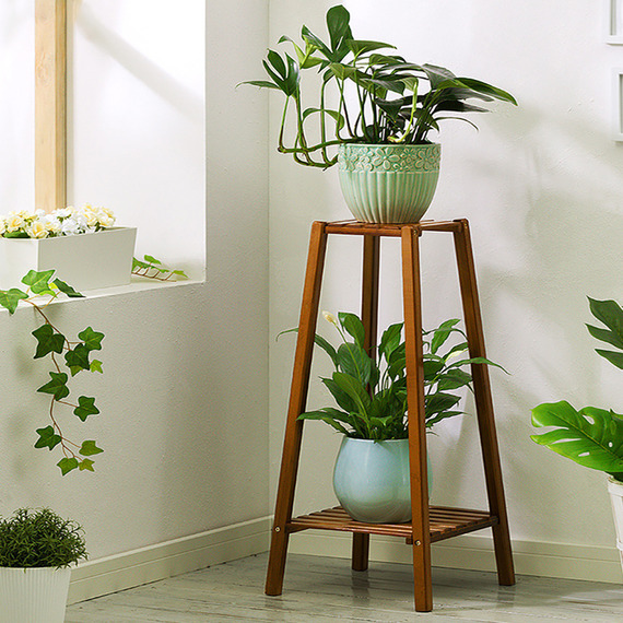 Vintage 2-Tier Indoor Plant Stand