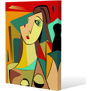 abstract portrait Canvas Print