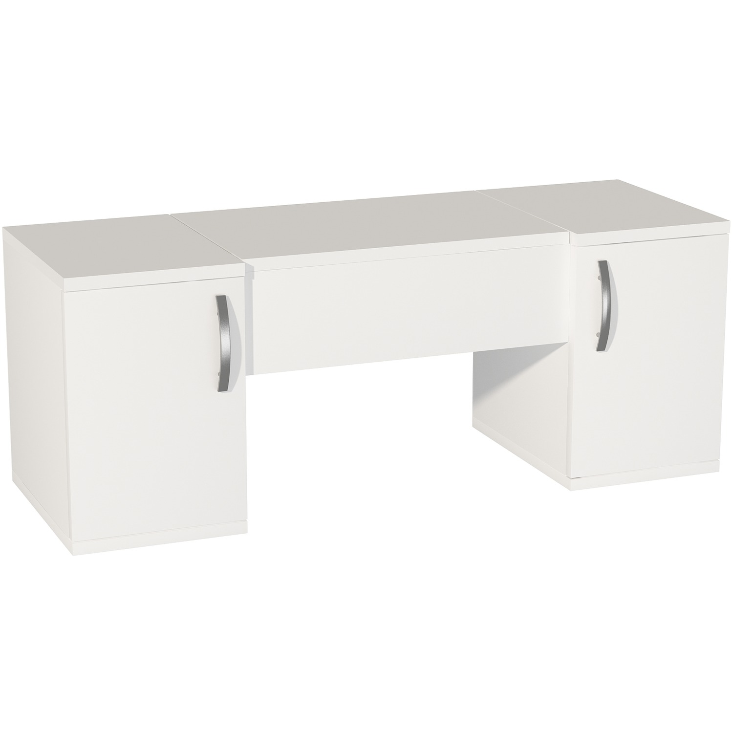 Dressing Table With Mirror Wall Mounted Vanity Marie - White